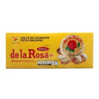 MAZAPAN DE LA ROSA CHICO PAQUETE CON 60 PIEZAS DE 12.5 GR