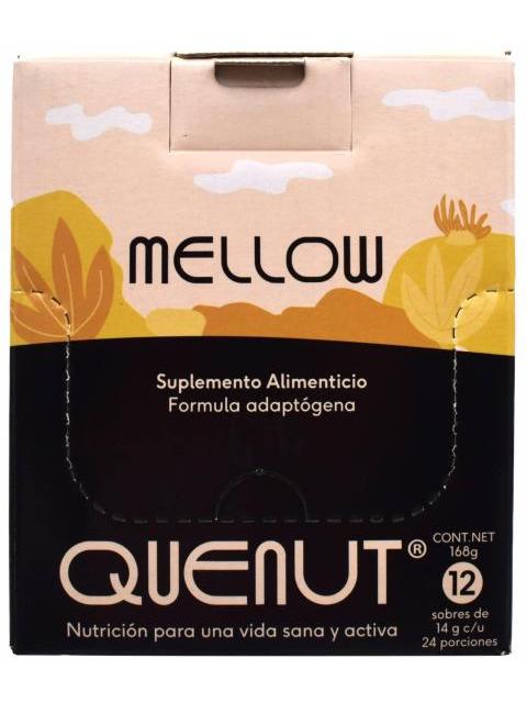 MELLOW MATCHA LATTE HONGOS ADAPTOGENOS 14 G C U QUENUT P 12