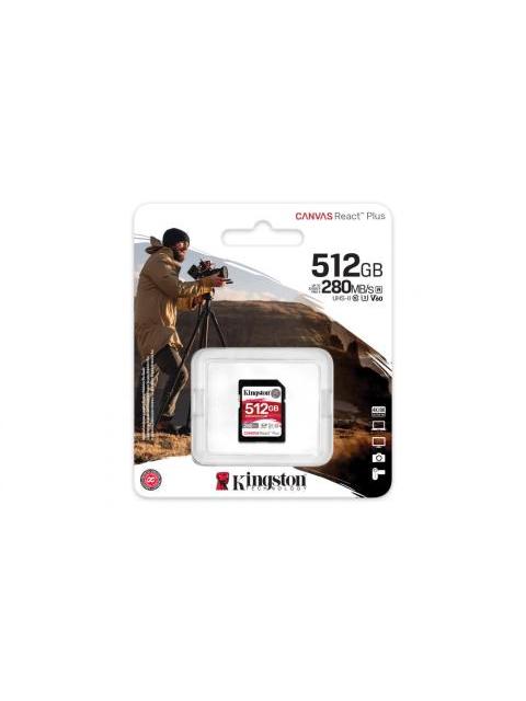 MEMORIA FLASH KINGSTON CANVAS REACT PLUS 512GB SD UHS-II CLASE 10 - Image 3