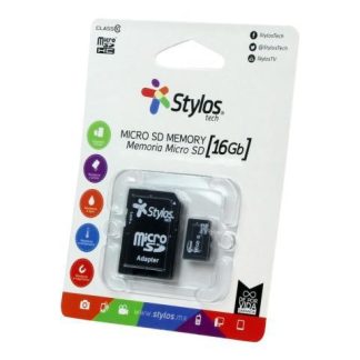 MEMORIA FLASH STYLOS STMS161B 16GB MICROSDHC CLASE 10