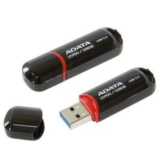 MEMORIA USB ADATA AUV150128GRBK NEGRO 128 GB USB 3.2 RETRO COMPATIBLE A 3.1 3.0 Y 2.0.