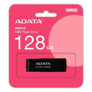 MEMORIA USB ADATA UC310 128GB USB 3.2 LECTURA 100 MB-S NEGRO