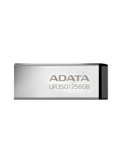 MEMORIA USB DE 256GB UR350 3.2 GEN 1 (RETROCOMPATIBLE 3.0 Y 2.0) DISENO ELEGANTE SIN TAPA. COLOR METALICO NEGRO. UR350256GRSR-BK