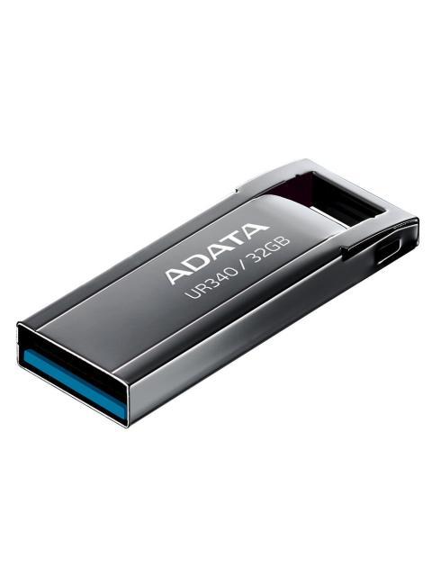 MEMORIA USB DE 32GB UR340 3.2 GEN 1 (RETROCOMPATIBLE 3.0 Y 2.0) DISENO ELEGANTE SIN TAPA. COLOR METALICO NEGRO. AROYUR34032GBK - Image 3