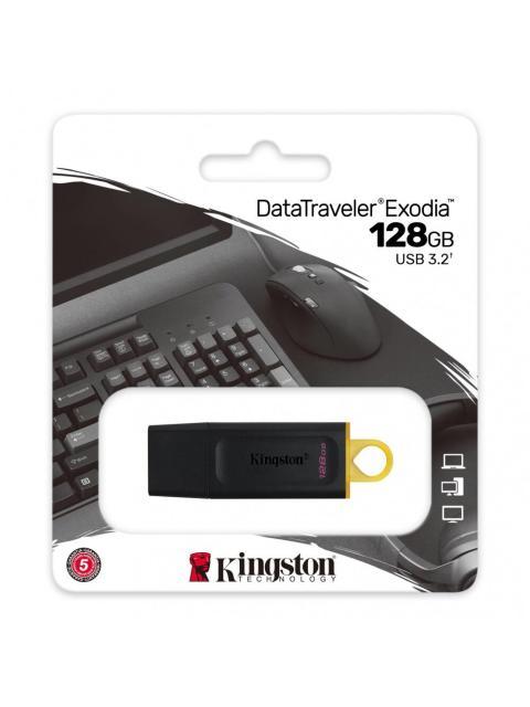 MEMORIA USB KINGSTON DATATRAVELER EXODIA 128GB USB A NEGRO - Image 4