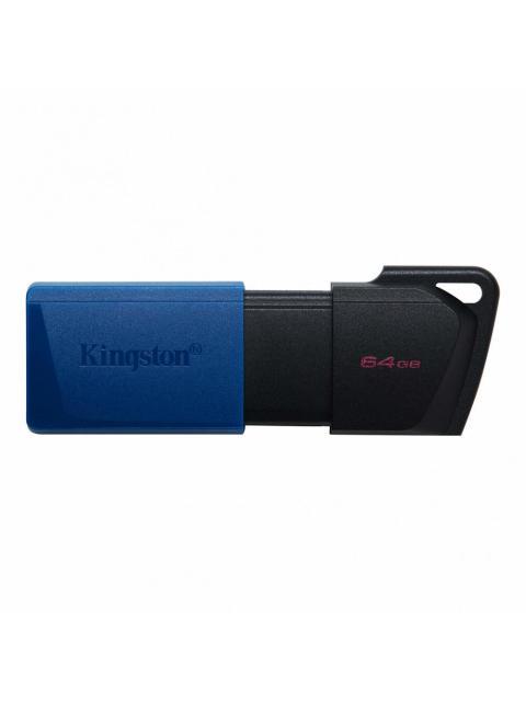 MEMORIA USB KINGSTON DATATRAVELER EXODIA M 64GB USB A NEGRO-AZUL
