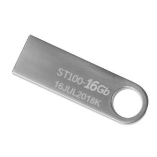 MEMORIA USB STYLOS ST100 16GB USB 2.0 PLATA