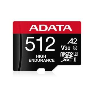 MICRO SECURE DIGITAL ADATA HIGH ENDURANCE (ALTA DURABILIDAD) MICROSDXC UHSI U3 SD6.0 CLASE 10 V30 512GB CLASE 10 (A2)