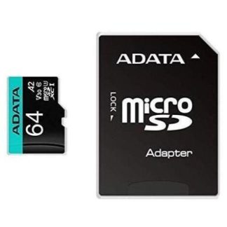 MICRO SECURE DIGITAL PREMIER A2 ADATA UHSI 64GB 64 GB NEGRO UHSI CLASS 10