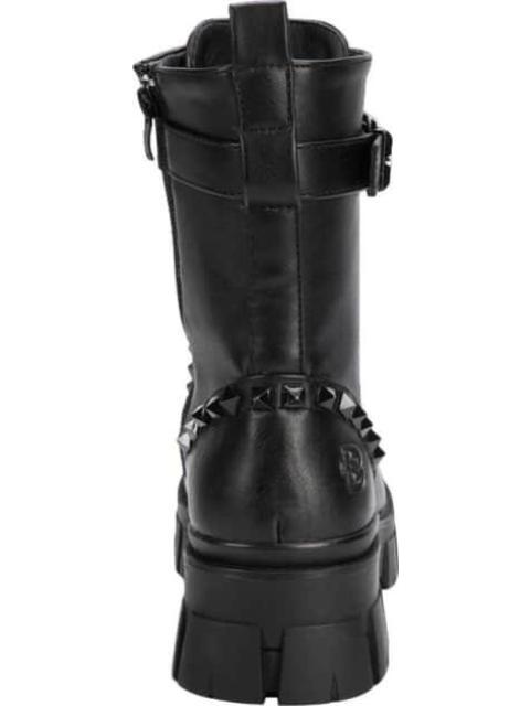 BOTA MILITAR CON ESTOPEROLES NEGRO BELINDA PEREGRIN - Image 3