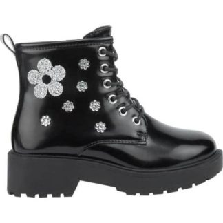 MILITAR BOTIN FLOR NEGRO VIVIS SHOES KIDS