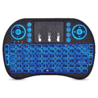 MINI TECLADO BROBOTIX INALAMBRICO USB NEGRO-RGB LED 963814