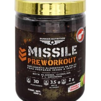 MISSILE PREWORKOUT GUAYABA 300 G BUNKER NUTRITION