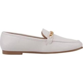 MOCASIN CON CADENA BEIGE/HUESO SHOSH