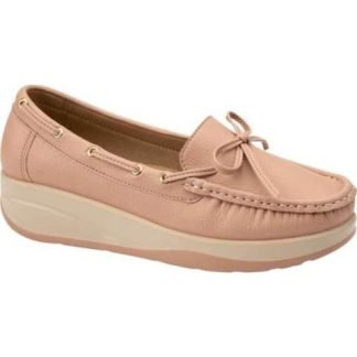 MOCASIN CON MOÑO ROSA SHOSH