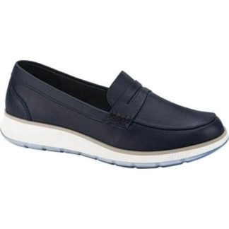 MOCASIN DE PIEL AZUL FLEXI