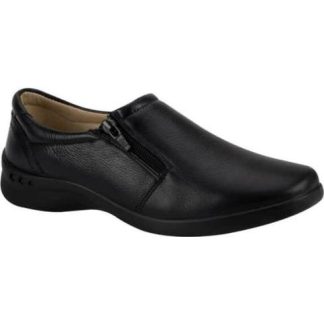 MOCASIN DE PIEL NEGRO FLEXI