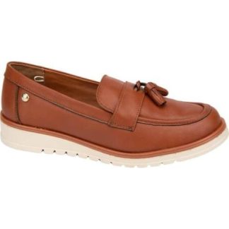 MOCASIN PIEL COGNAC HUSH PUPPIES1