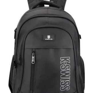 MOCHILA CASUAL JUVENIL NEGRO K-SWISS