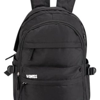 MOCHILA CASUAL JUVENIL NEGRO K-SWISS