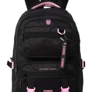 MOCHILA CASUAL JUVENIL NEGRO K-SWISS
