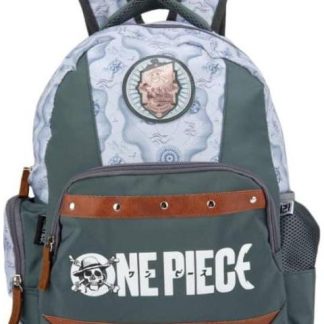 MOCHILA ESCOLAR GRIS ONE PIECE
