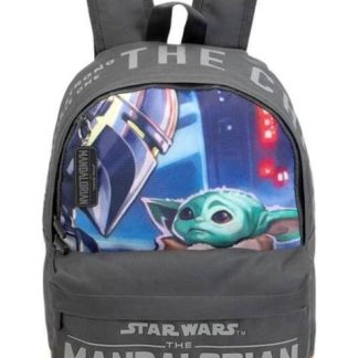 MOCHILA ESCOLAR GRIS THE MANDALORIAN