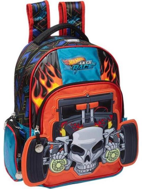 MOCHILA ESCOLAR INFANTIL MULTICOLOR HOT WHEELS - Image 4