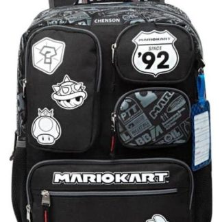 MOCHILA ESCOLAR INFANTIL NEGRO MARIO BROS