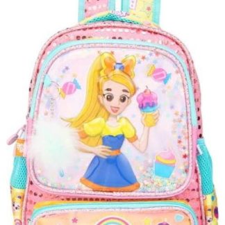 MOCHILA ESCOLAR INFANTIL ROSA BELY Y BETO