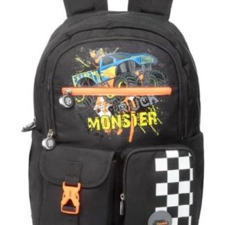 MOCHILA ESCOLAR NEGRO SPORT RACING