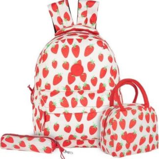 MOCHILA FRESAS ROJO GLAMOUR URBANO