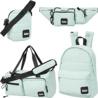 MOCHILA SET 4 PZAS AZUL MENTA KEBO