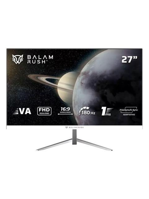 MONITOR GAMER BALAM RUSH TITAN MTG27Y LED 27 1920X1080 FULL HD G-SYNC-FREESYNC 180HZ HDMI-DISPLAYPORT BLANCO