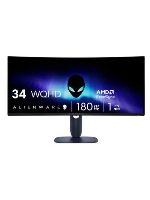 MONITOR GAMER CURVO ALIENWARE AW3425DWM LCD 34 3440X1440 ULTRA WIDE QUAD HD G-SYNC-FREESYNC 180HZ HDMI-DISPLAYPORT NEGRO