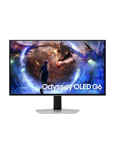 MONITOR GAMER SAMSUNG ODYSSEY G6 OLED 27 2560X1440 QUAD HD FREESYNC 360HZ HDMI-DISPLAYPORT PLATA