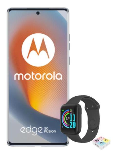 MOTOROLA EDGE 50 FUSION 5G 256GB 8RAM BLUE + WATCH SMART MACARON AZUL CLARO - Image 3