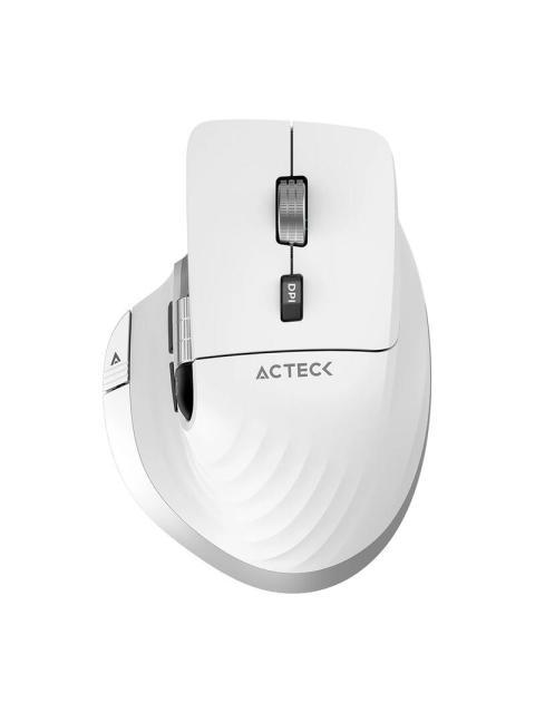 MOUSE ERGONOMICO ACTECK OPTICO VIRTUOS PRO MI780 INALAMBRICO BLUETOOTH-USB-C 3000DPI BLANCO