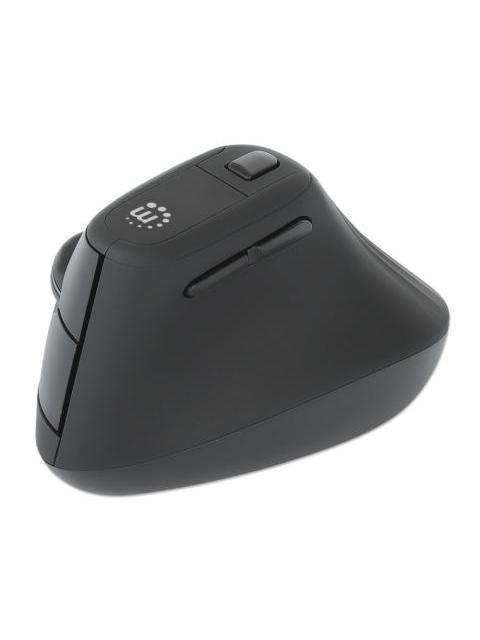 MOUSE ERGONOMICO MANHATTAN 190336 INALAMBRICO OPTICO 1.600DPI RF INALAMBRICO NEGRO