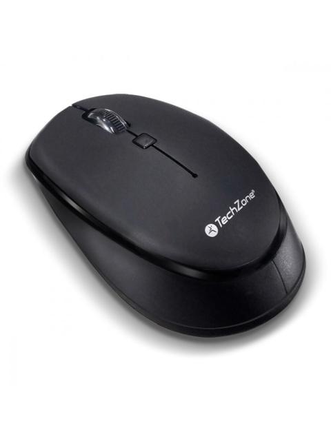 MOUSE ERGONOMICO TECHZONE OPTICO TZ19MOU01-INA INALAMBRICO USB 1600DPI NEGRO