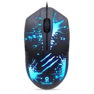 MOUSE GAMER BROBOTIX OPTICO XPLOSION RGB ALAMBRICO USB 1500DPI NEGRO