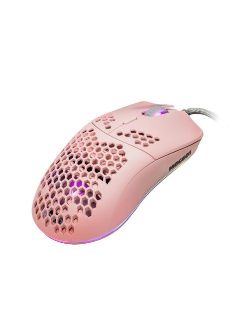 MOUSE GAMER GAME FACTOR OPTICO MOG601 ALAMBRICO USB A 32.000DPI ROSA - Image 3
