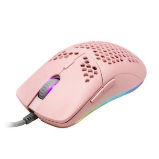 MOUSE GAMER GAME FACTOR OPTICO MOG601 ALAMBRICO USB A 32.000DPI ROSA