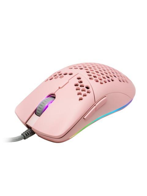 MOUSE GAMER GAME FACTOR OPTICO MOG601 ALAMBRICO USB A 32.000DPI ROSA