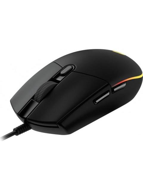 MOUSE GAMER LOGITECH OPTICO G203 LIGHTSYNC ALAMBRICO USB 8000DPI NEGRO