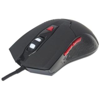 MOUSE GAMER MANHATTAN OPTICO 176071 ALAMBRICO USB-A 2400DPI NEGRO