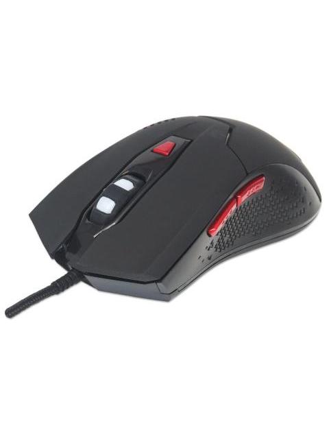 MOUSE GAMER MANHATTAN OPTICO 176071 ALAMBRICO USB-A 2400DPI NEGRO