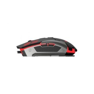 MOUSE GAMER NACEB LASER NA-630 ALAMBRICO USB IZQUIERDO 2400DPI NEGRO-PLATA