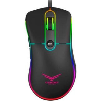 MOUSE GAMER NACEB OPTICO NA-0933 ALAMBRICO USB 3200DPI NEGRO