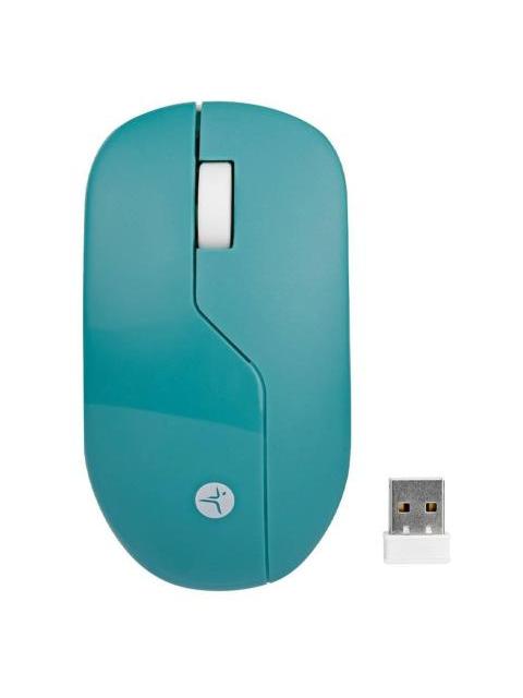 MOUSE INALAMBRICO ARMOR  RECARGABLE TECHZONE COLOR VERDE 1200 DPI 3 BOTONES.